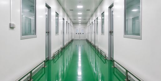GMP Facility Hallway